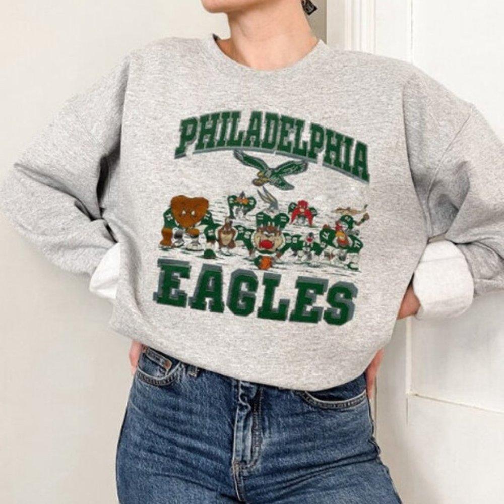 Philadelphia Football Looney Tunes Shirt Eagles Sweatshirt
